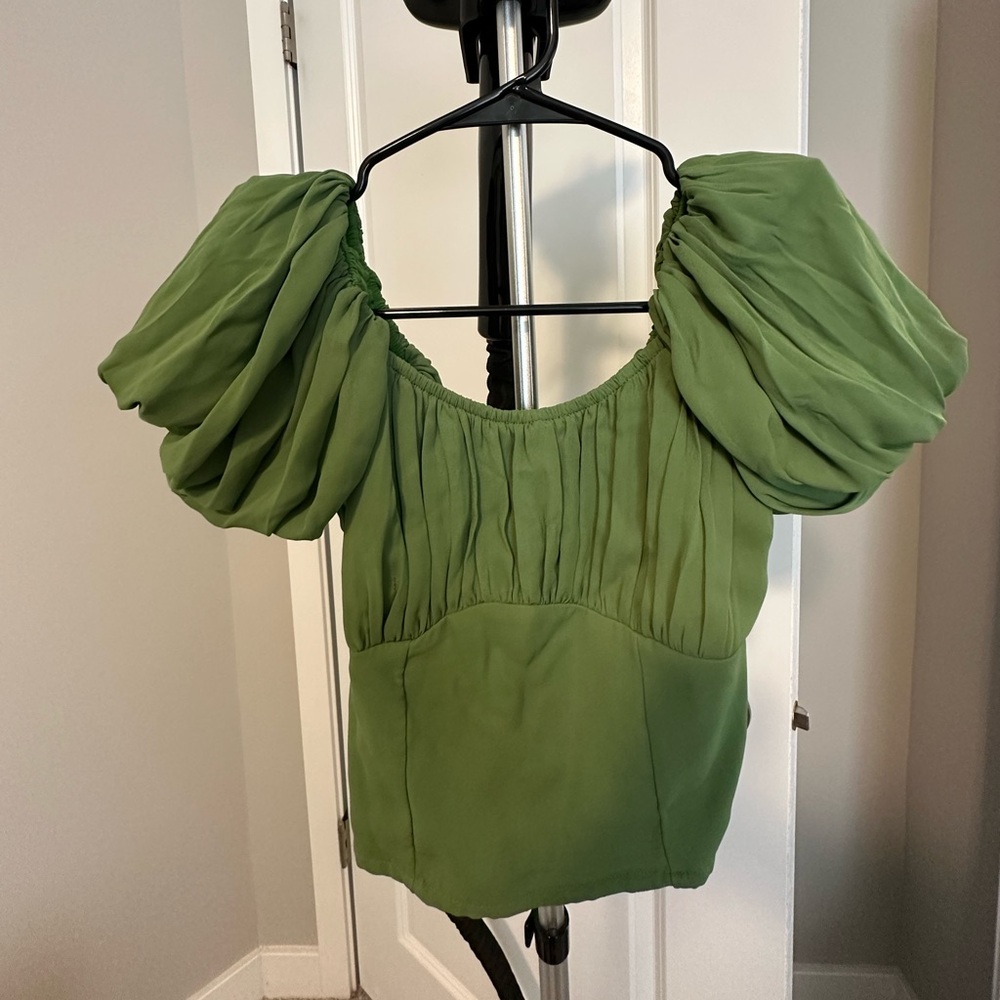 Women’s Green Blouse - Abercrombie and Fitch